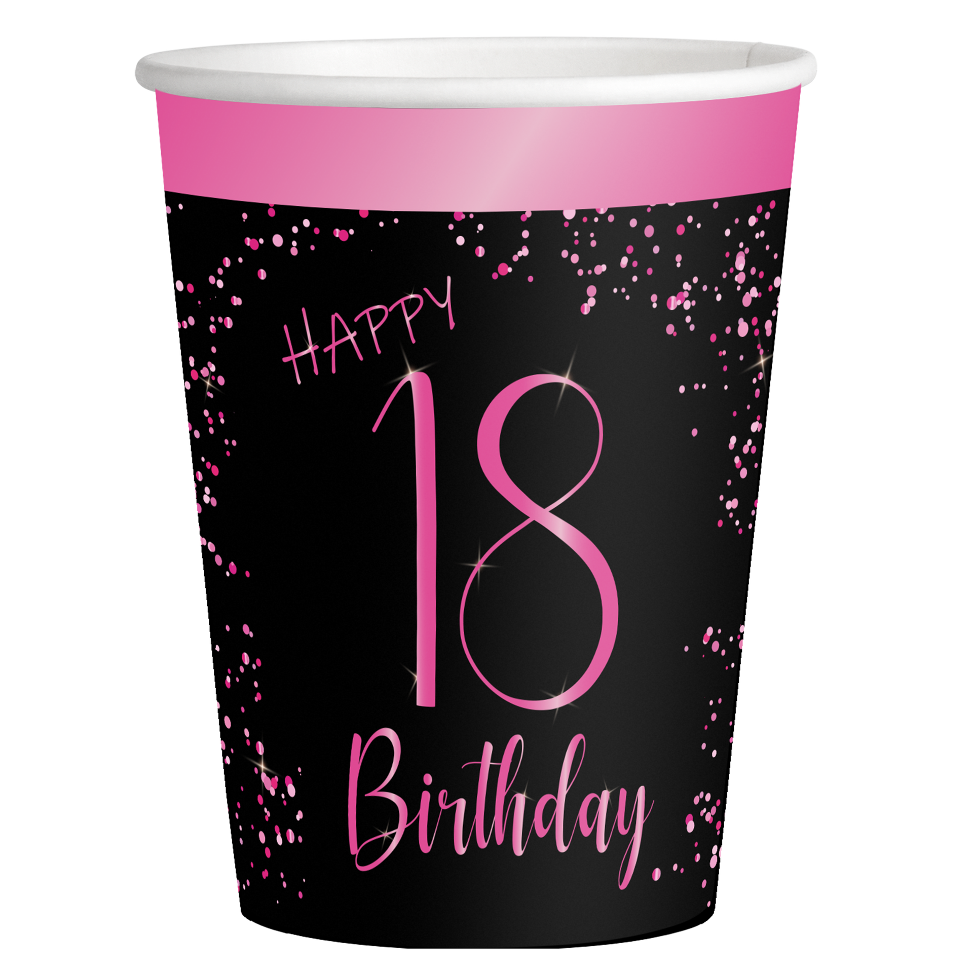 8 Vasos Elegant Pink 18 años 250 ml