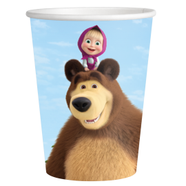 8 Bicchieri Masha e Orso 250 ml