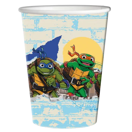 8 Vasos Tortugas Ninja 250 ml