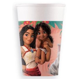 8 Vasos de Papel Vaiana 200ml