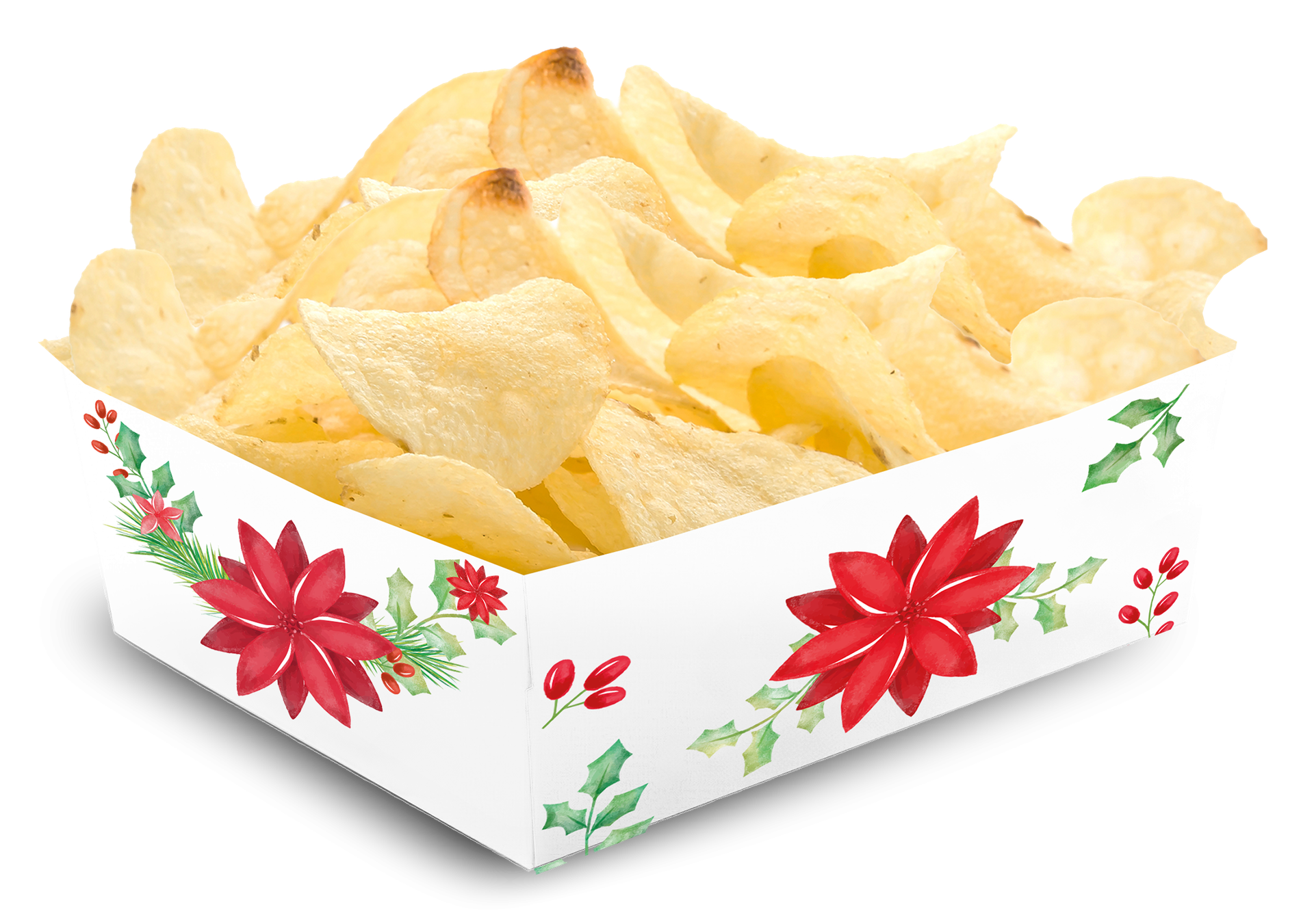 BANDEJA NAVIDAD PONSETIAS 15 x 11 x 6 cm