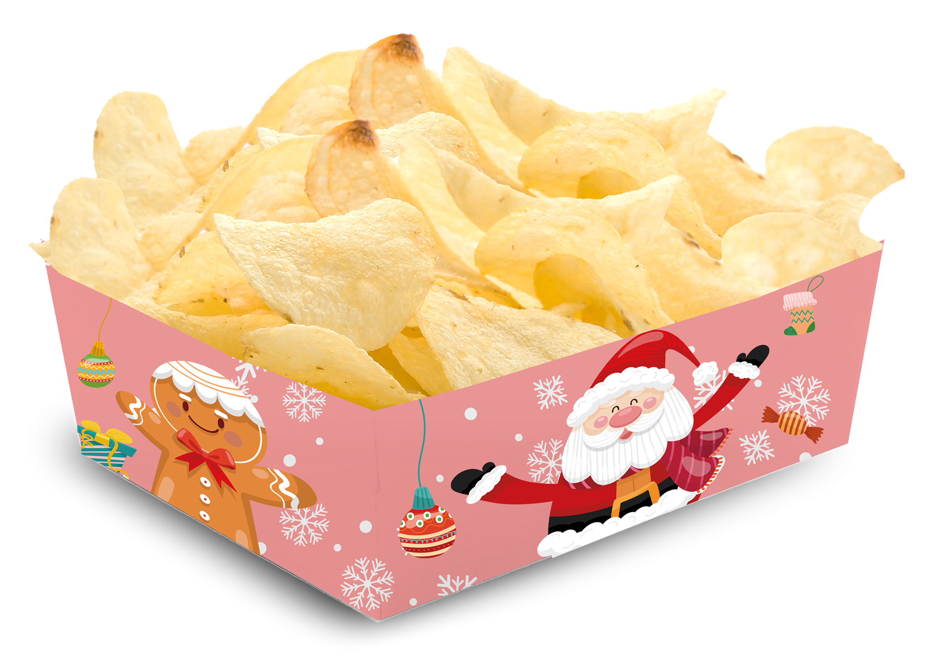 Vassoio di Natale Babbo Natale 15 x 11 x 6 cm