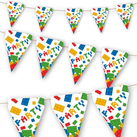 BANDERIN BLOCK PARTY 3 metros