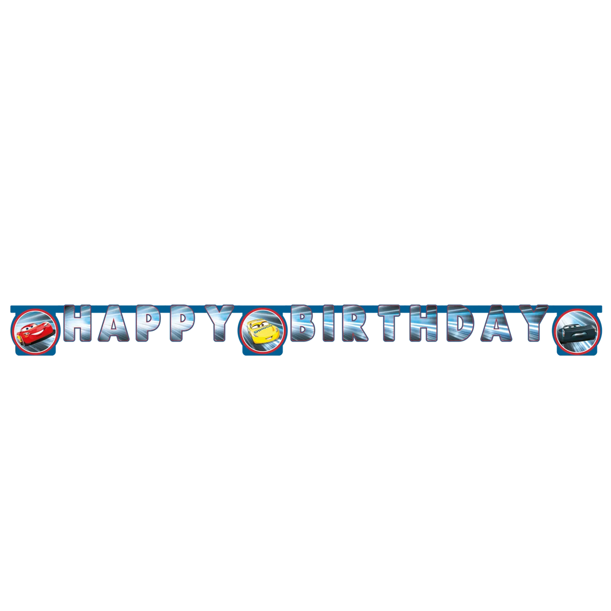 CARS VICTORY PLASTIC BUNTING
