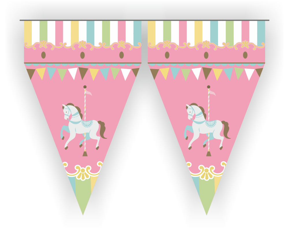 Banderin Carrusel 3 metros