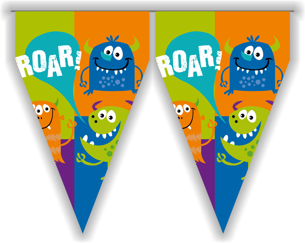 Fanion Fun Monsters de 3 mètres