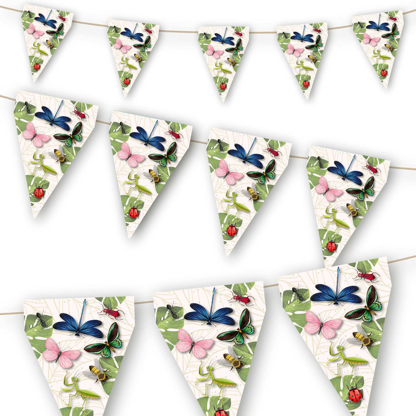 Fanion de fête des insectes de 3 mètres