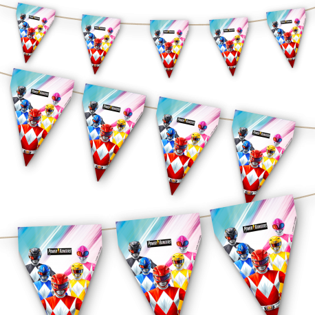 Banderin Power Rangers