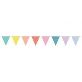 Gagliardetto triangolare color pastello 10 m