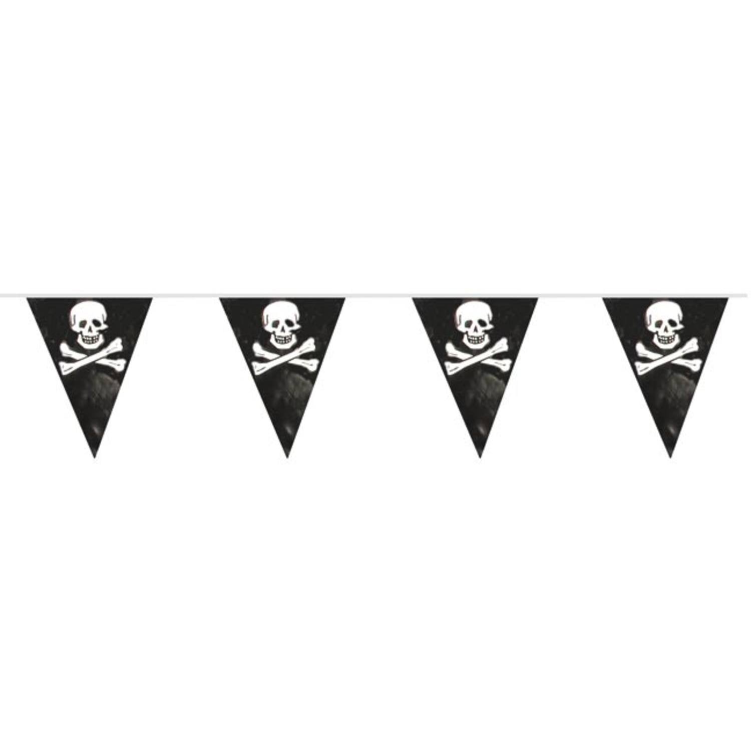 Banderines Calavera Pirata 10 metros