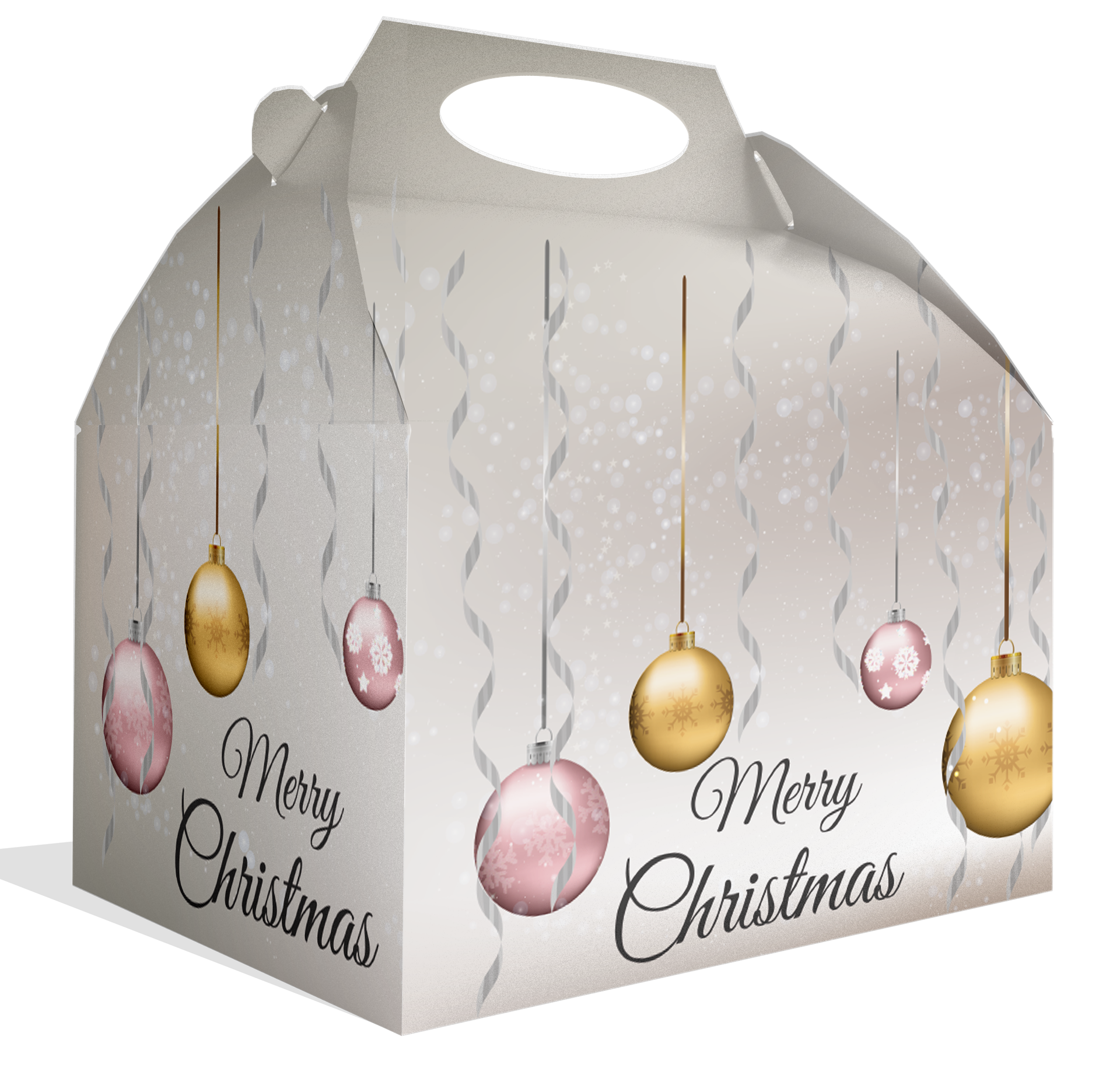 CAJA BOLAS DE NAVIDAD 20 x 16 x 11 cm