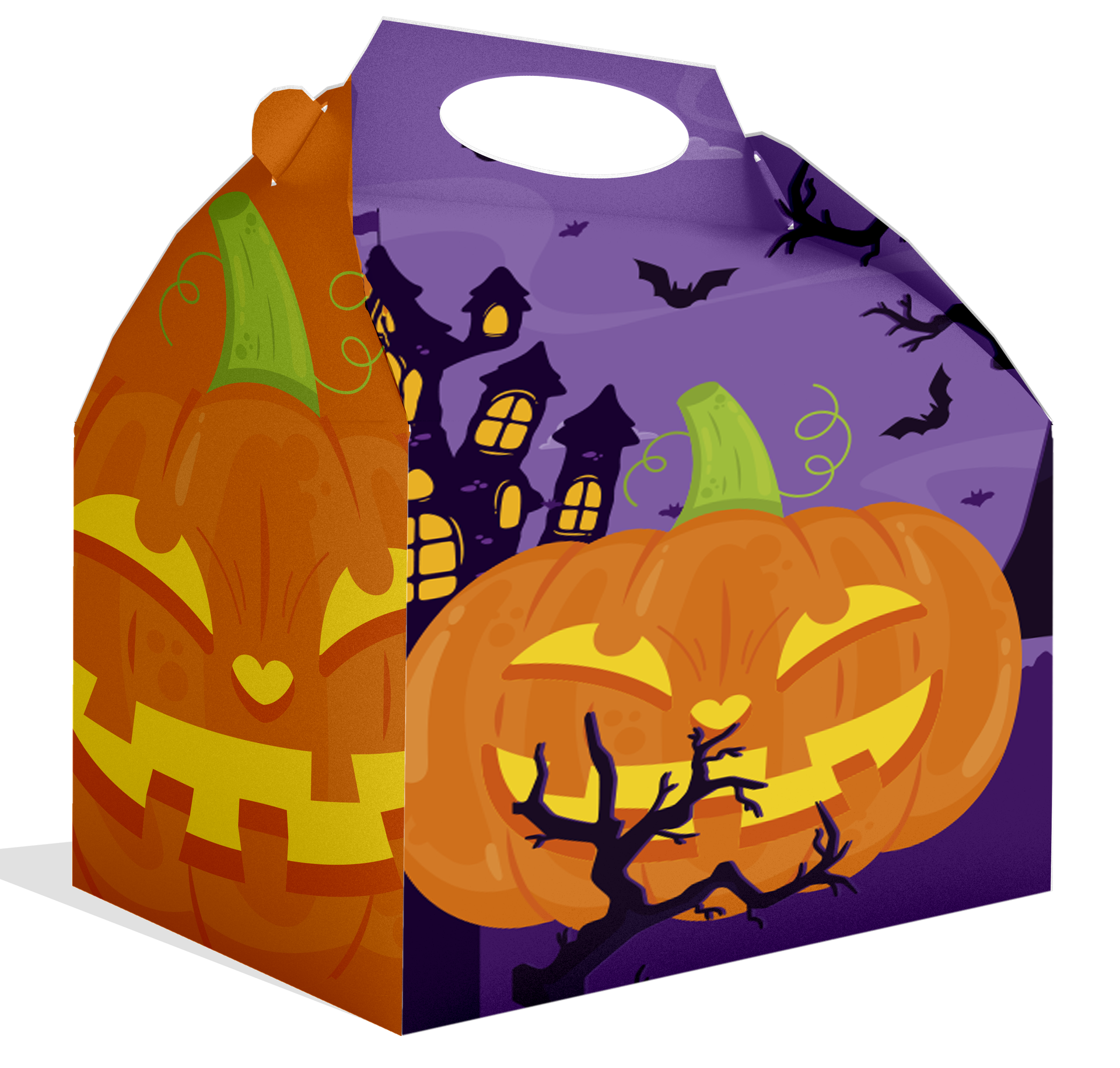 CAJA HALLOWEEN CALABAZAS 20 x 16 x 11 cm