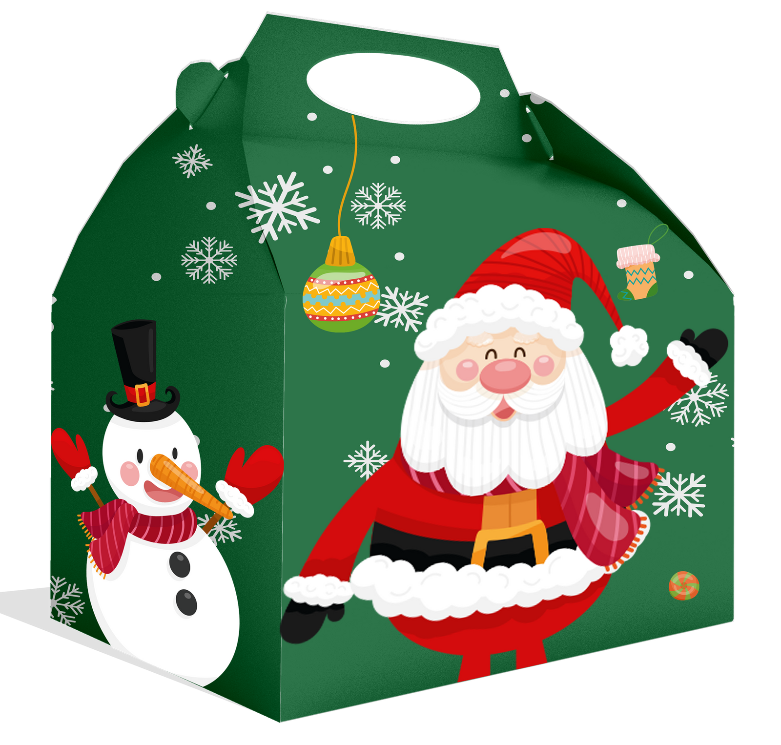 Boîte de Noël Père Noël 20 x 16 x 11 cm