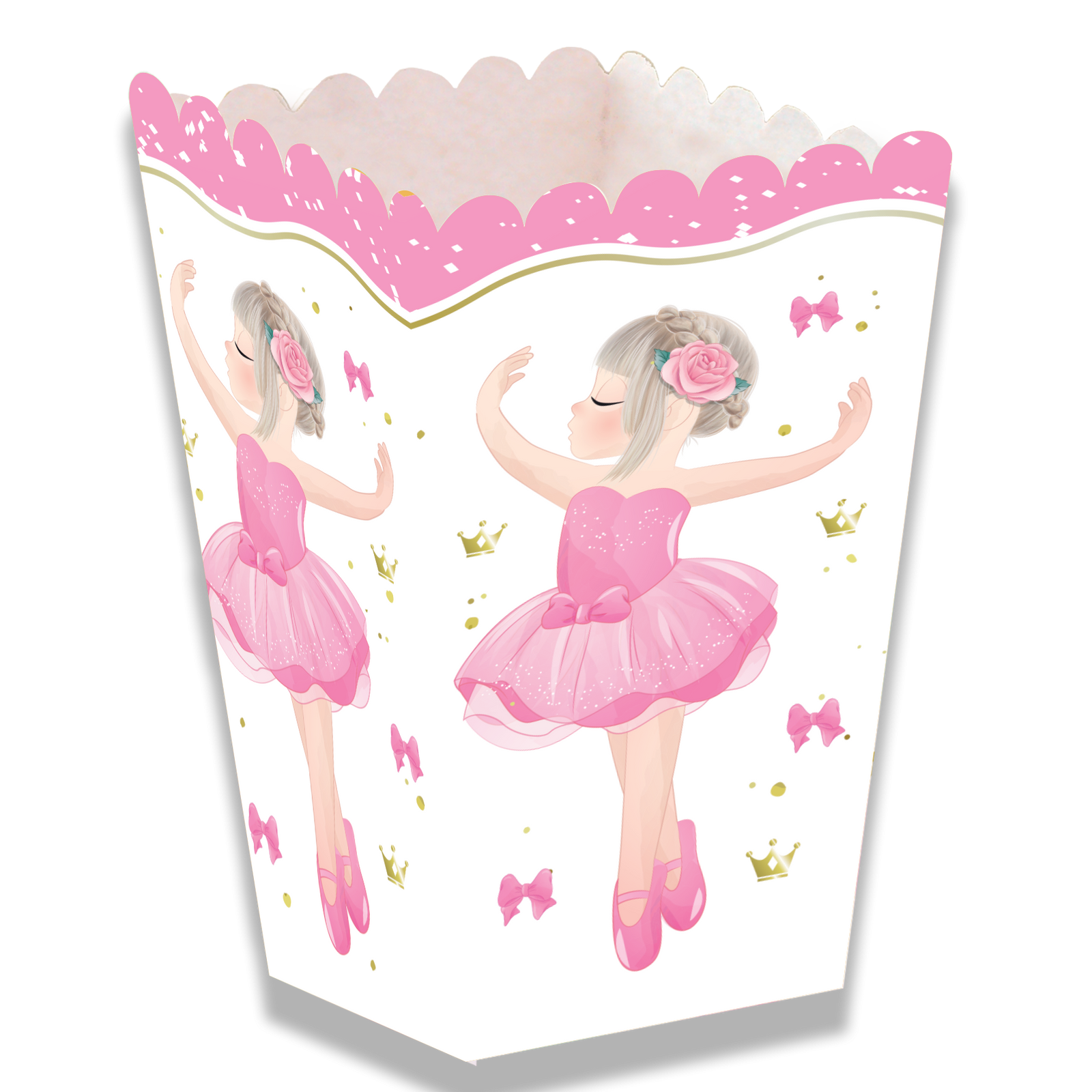 BOÎTE DE FÊTE SUR LE THÈME DU BALLET HAUT 5 x 5 x 12 cm
