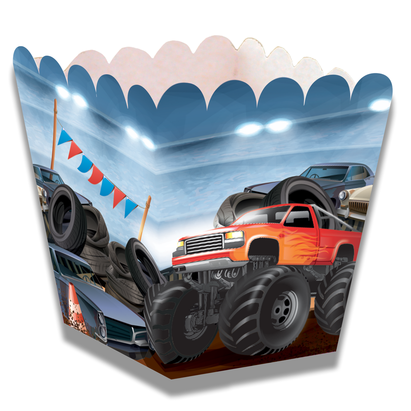 MONSTER TRUCK BOÎTE BASSE 5 x 5 x 7 cm