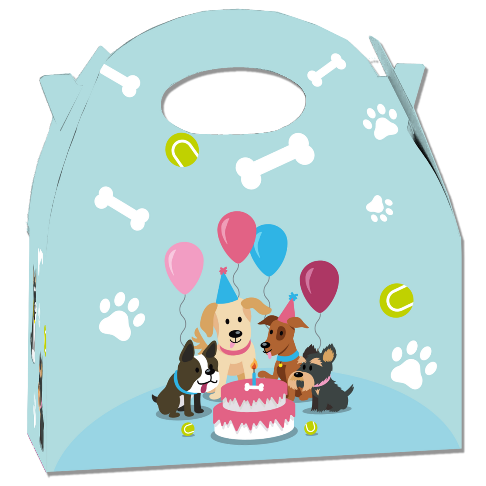 Scatola per feste per cani 20 x 16 x 11 cm