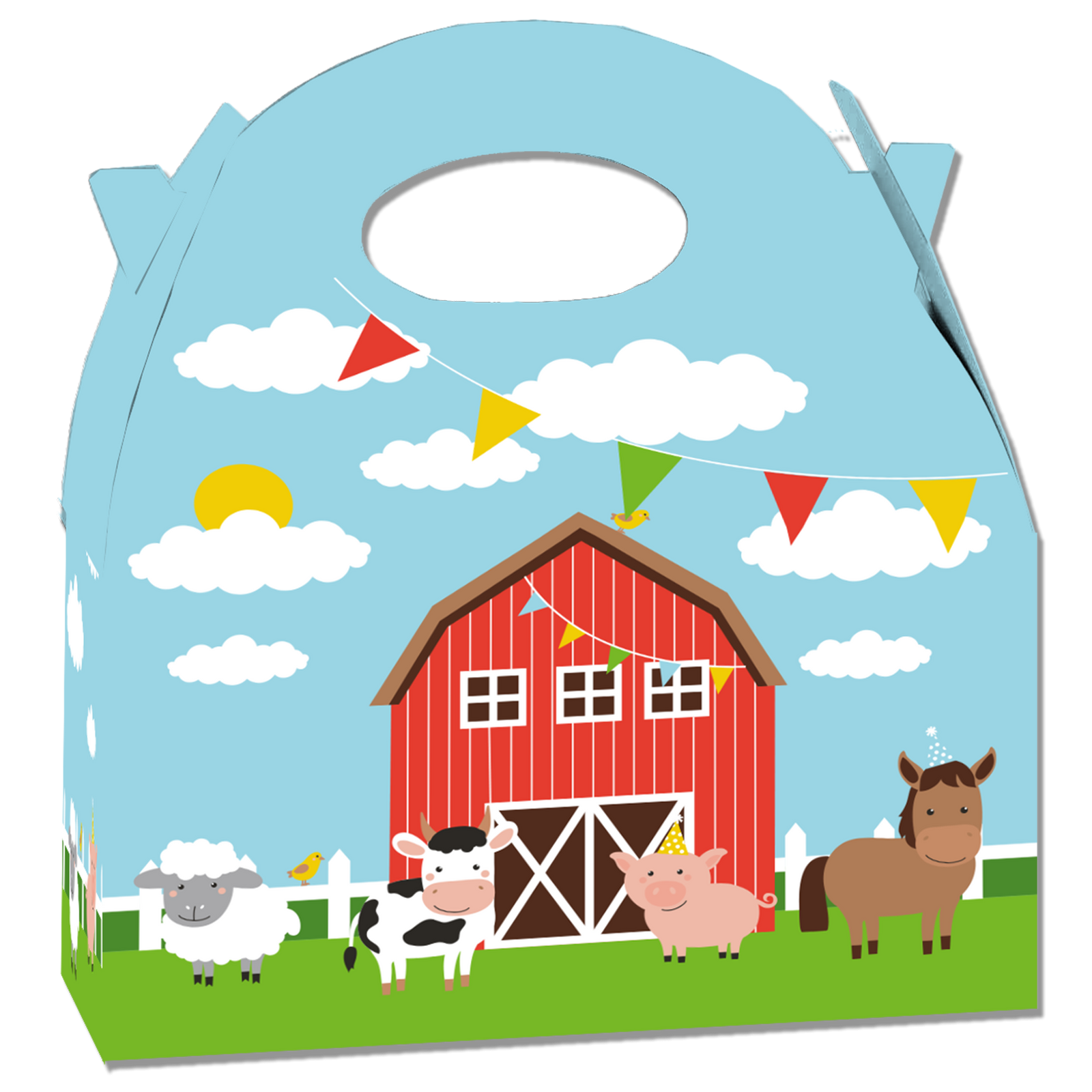 BOÎTE ANIMAUX DE LA FERME 20 x 16 x 11 cm