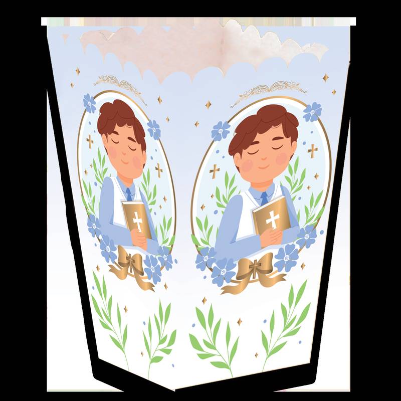 Cajita Alta Comunión Boy 5 x 5 x 12 cm