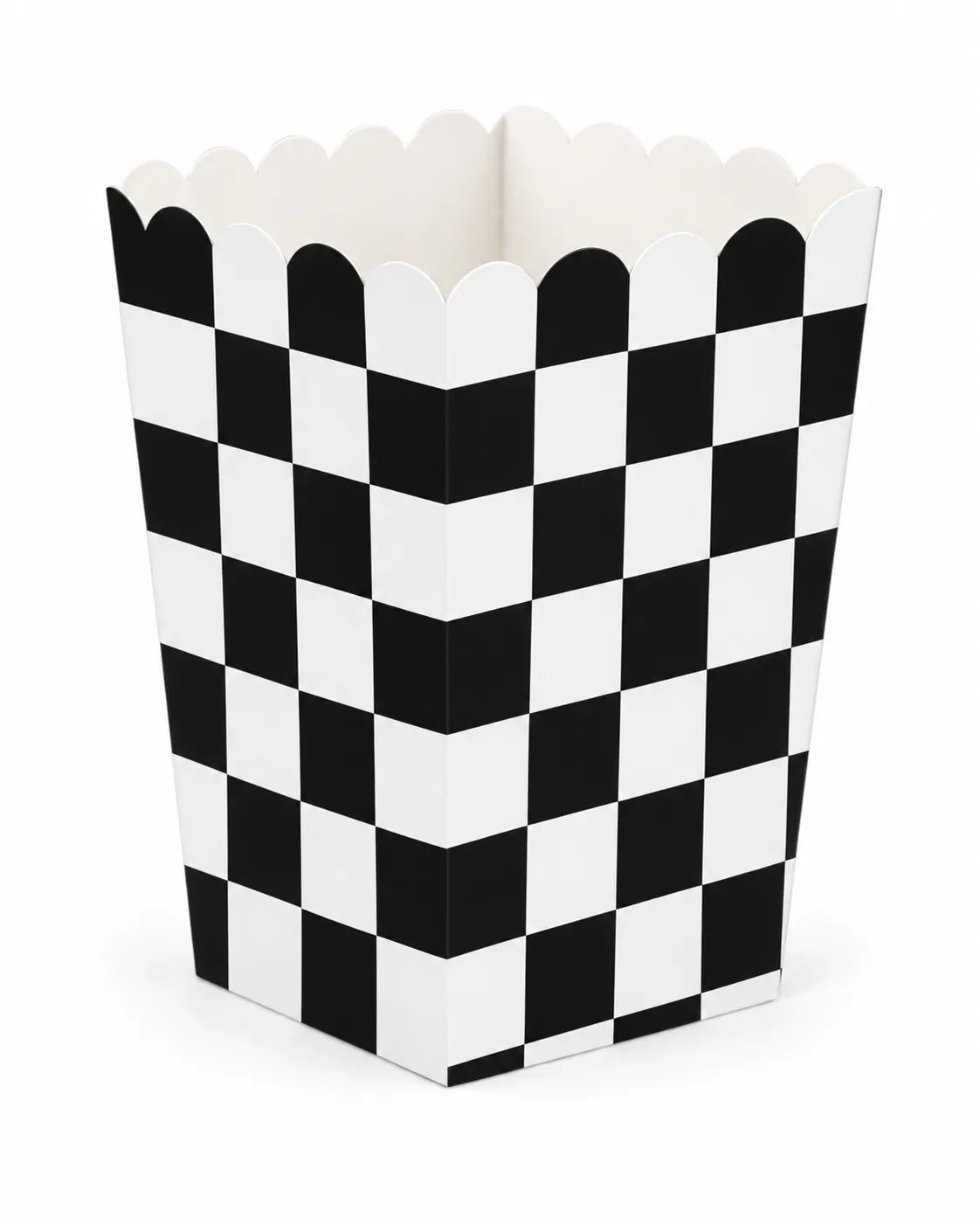 Boîte haute noire et blanche 5 x 5 x 12 cm