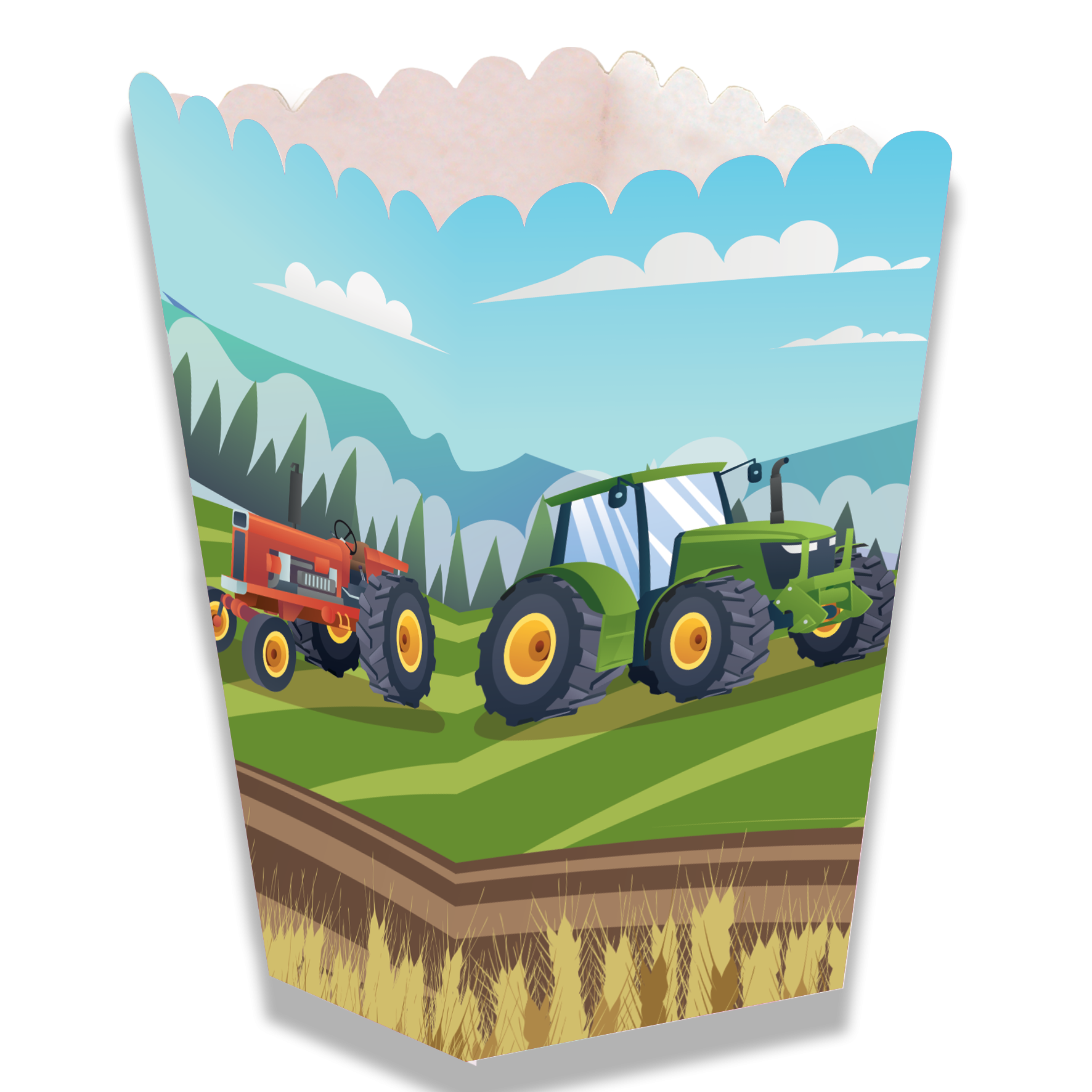 Cajita Alta Tractor 5 x 5 x 12 cm