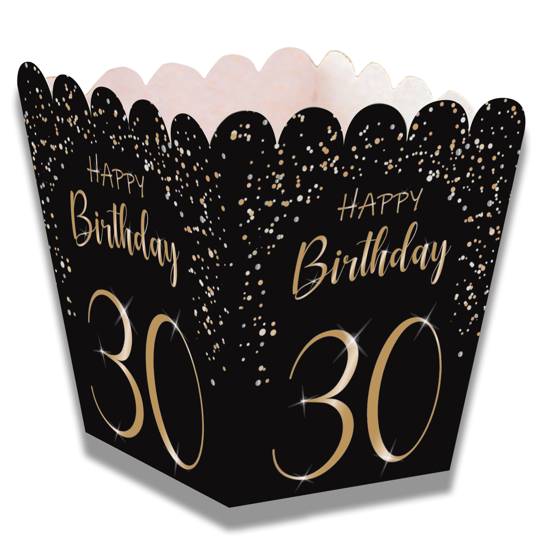 Cajita Baja Elegant Negro 30 Años