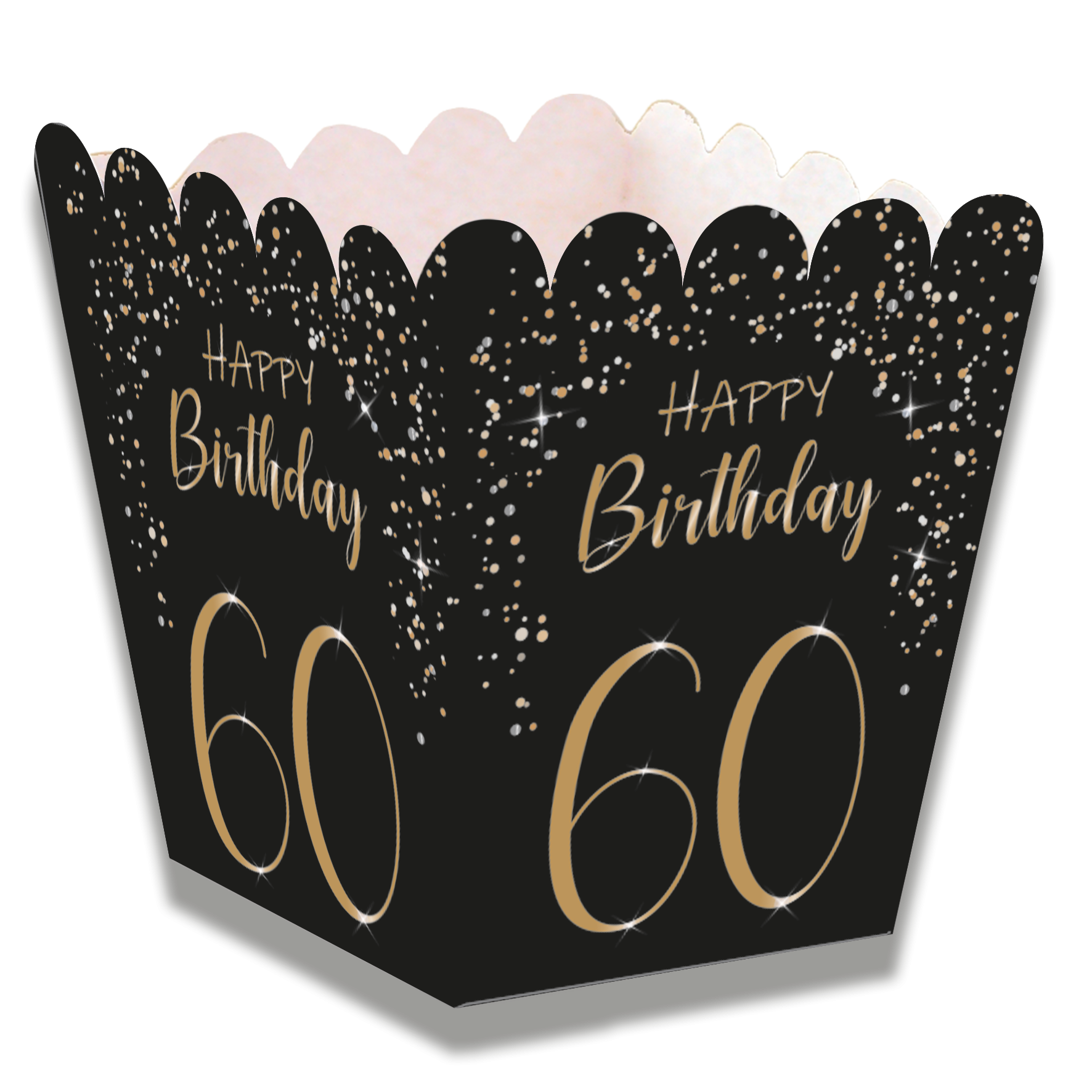 Cajita Baja Elegant Negro 60 Años