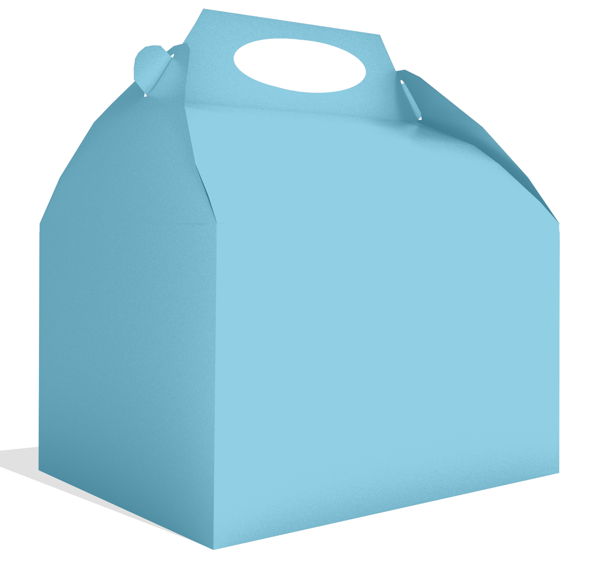 Scatola blu pastello 20 x 16 x 11 cm