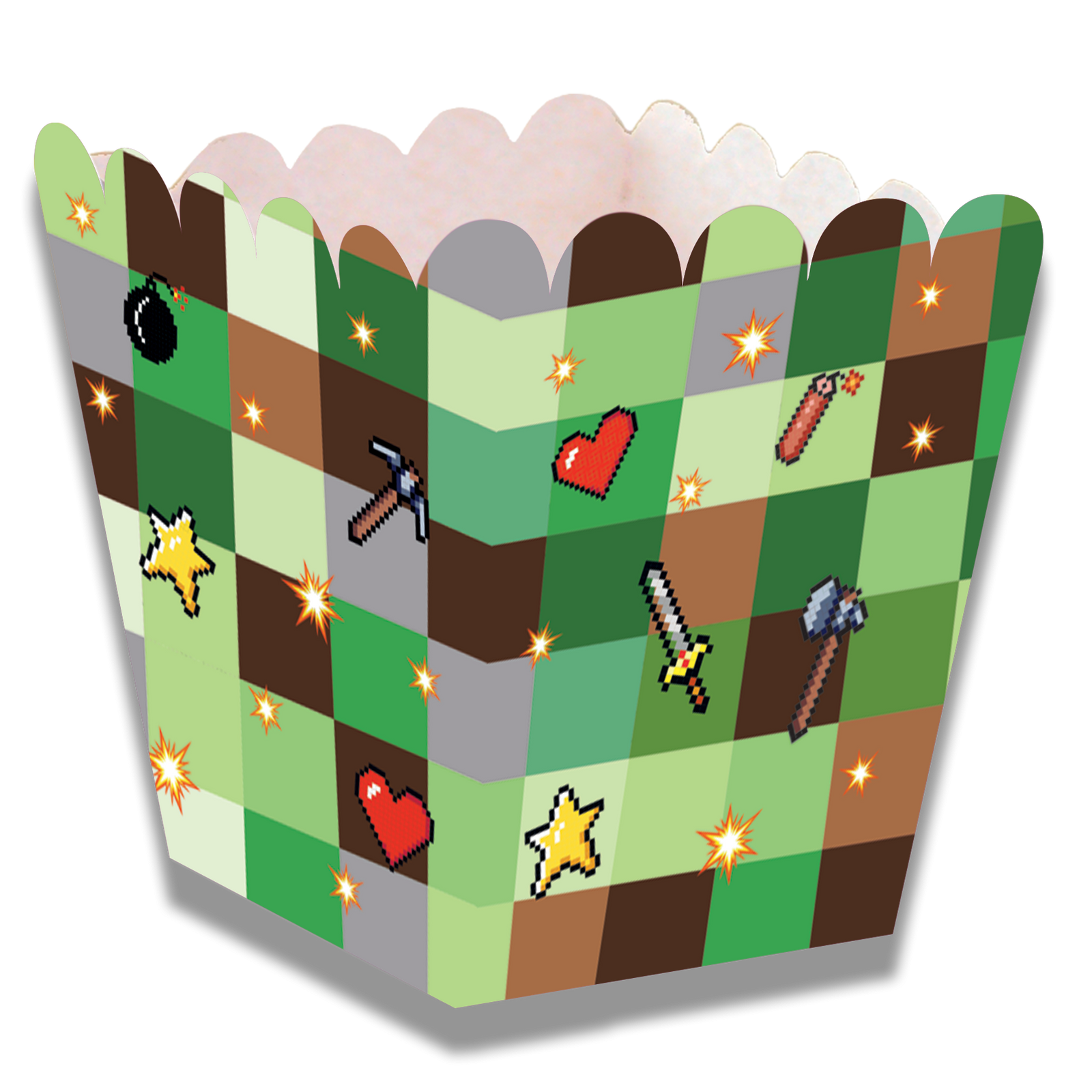 Scatola per feste TNT bassa 5 x 5 x 7 cm