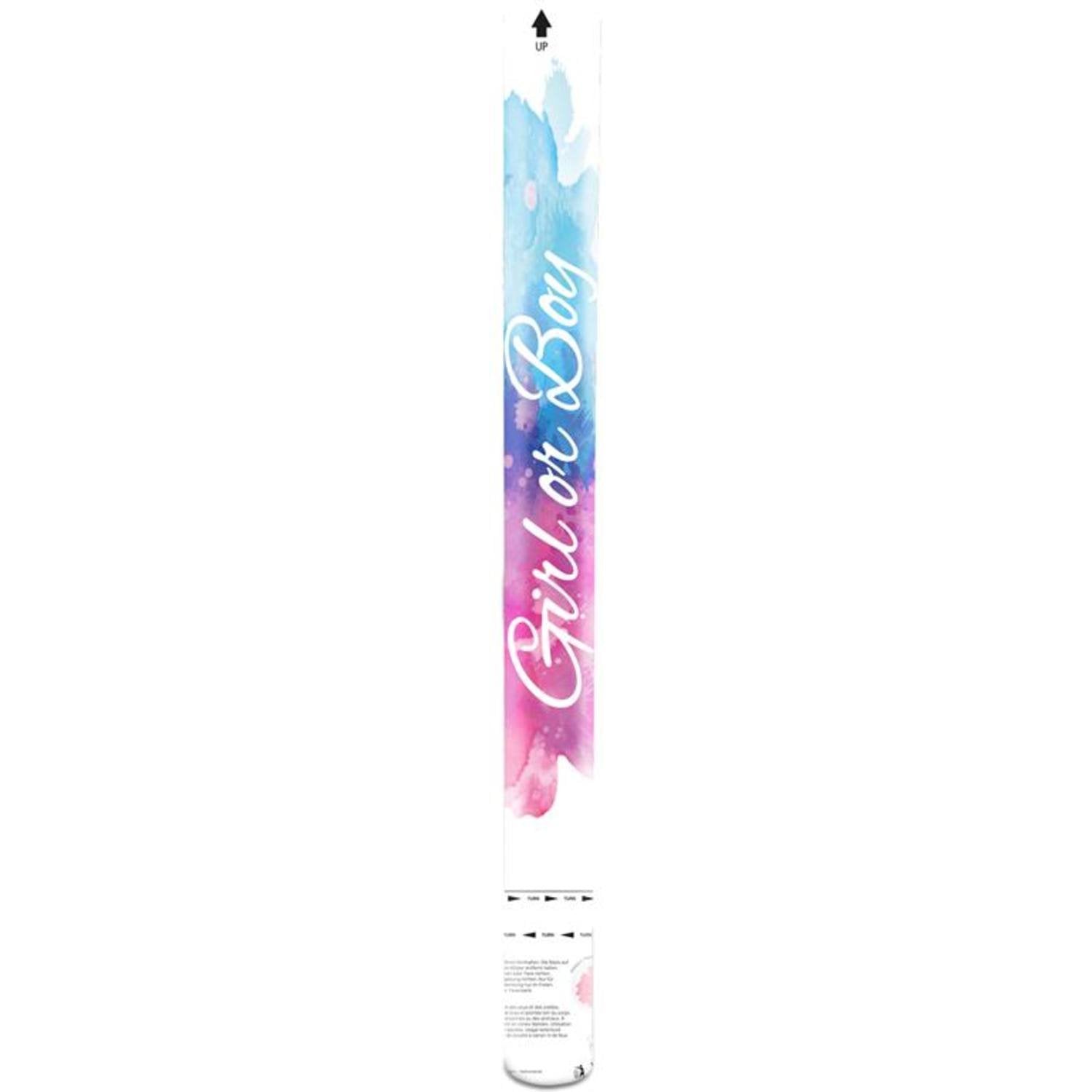 Canon à confettis pour révélation de naissance (fille), 57 cm