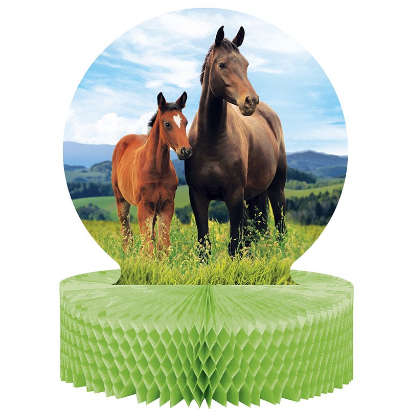 Centrotavola con cavalli e pony