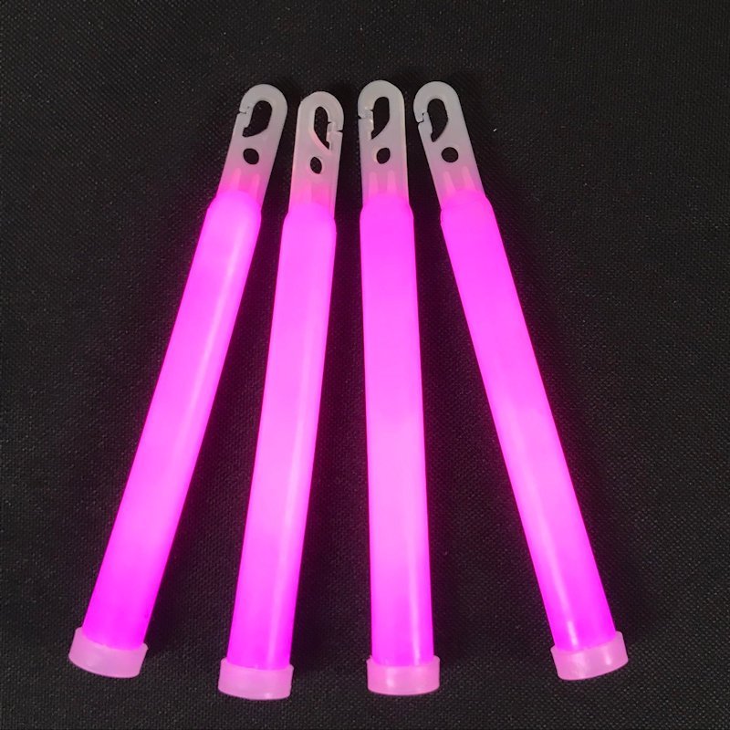 25 Pink 10 cm Glow-in-the-Dark Hanging Decorations
