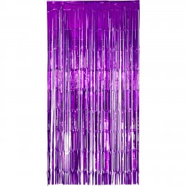 Rideau de fête violet 2 x 1 m