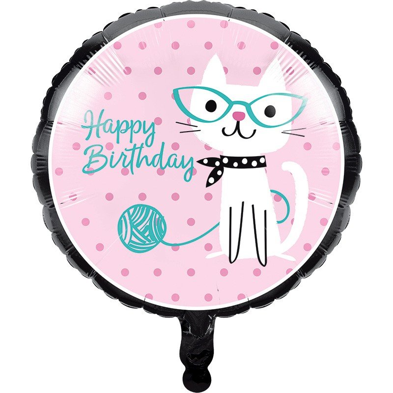 PALLONCINO IN FOIL 45 CM FESTA DEI GATTI
