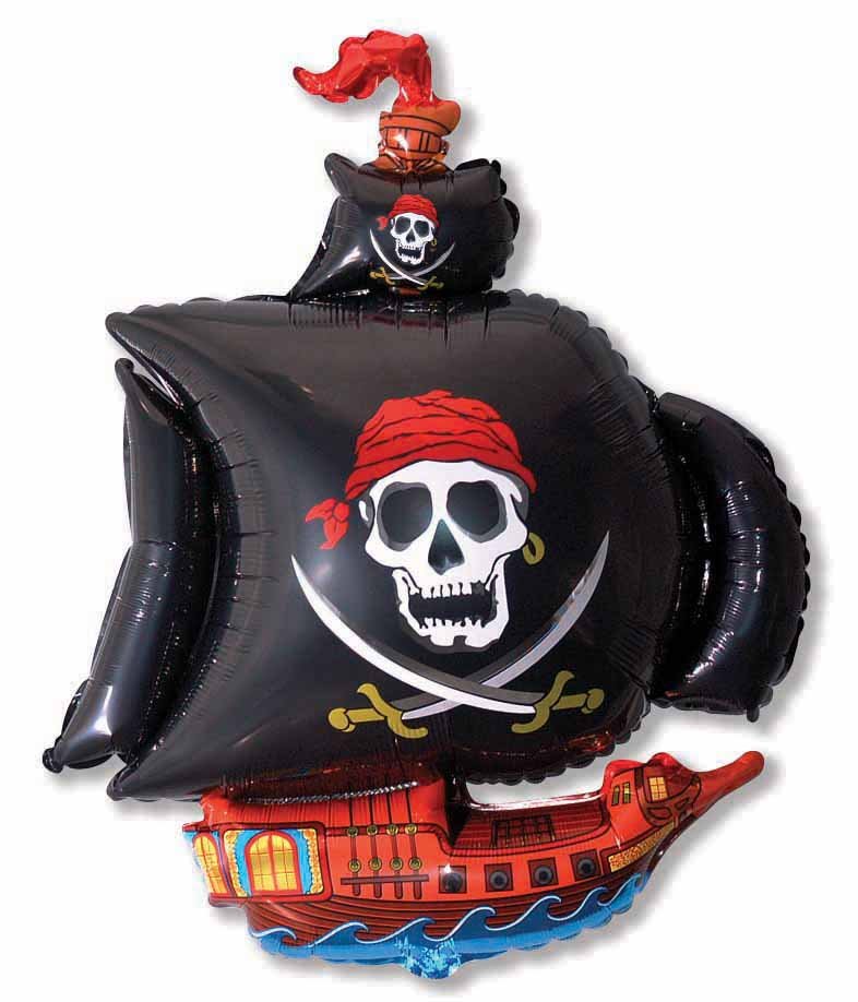 Palloncino nave pirata 103 x 78 cm