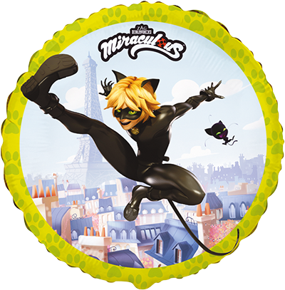 Palloncino rotondo Cat Noir 46 cm