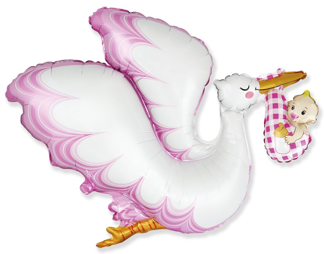Globo Cigueña Girl 96 x 80 cm