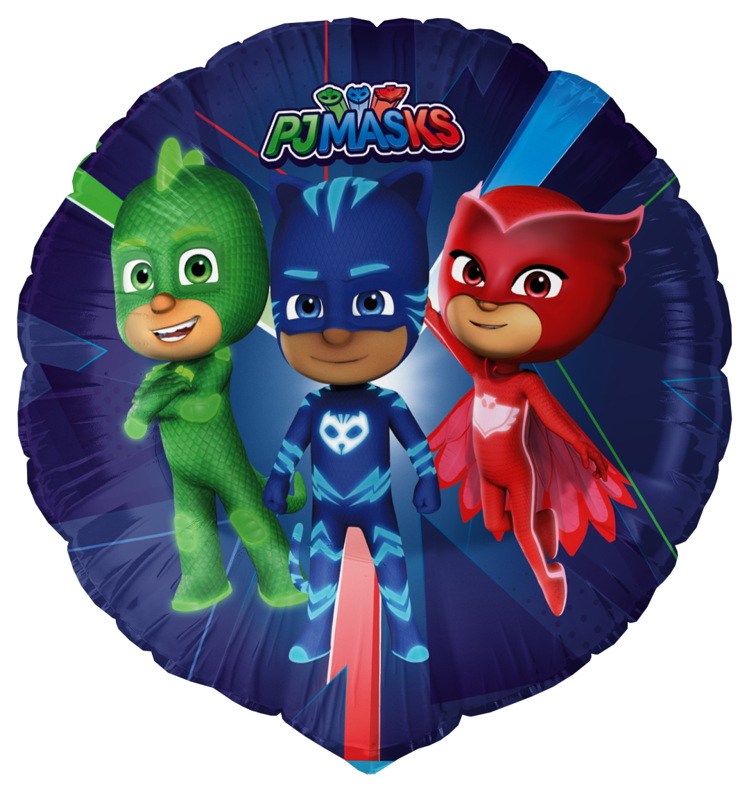 Globo Foil Pj Masks Redondo 46 cm