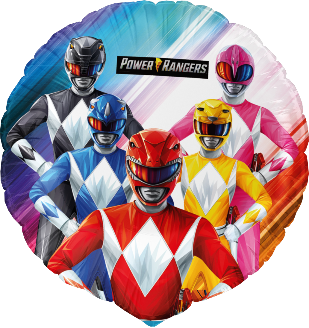 Palloncino rotondo in foil Power Rangers 46 cm
