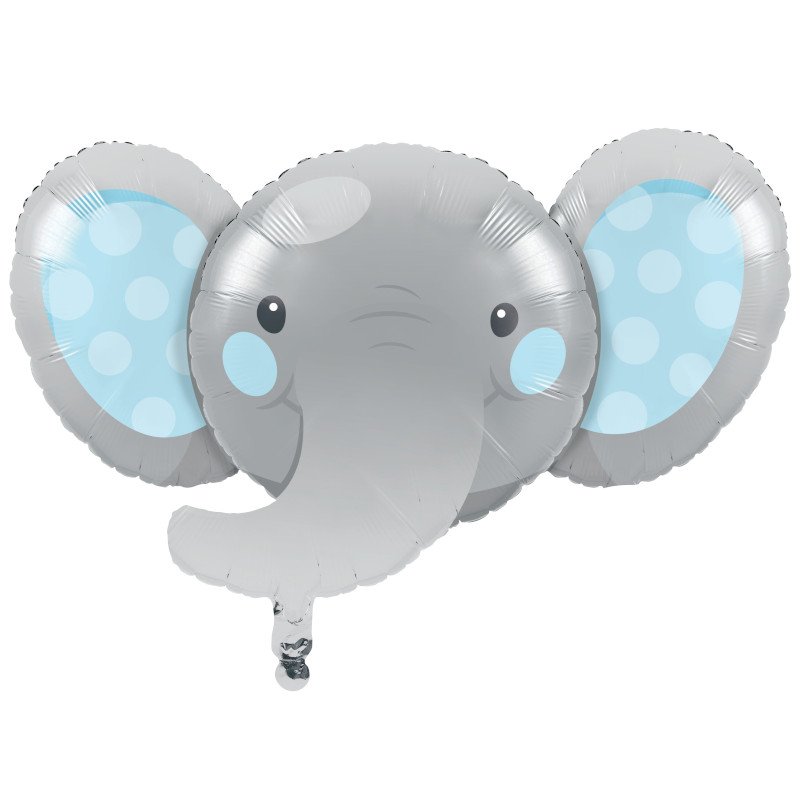 Palloncino in foil a forma di elefante blu