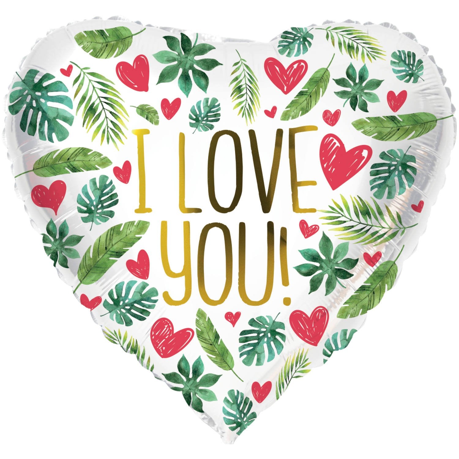 Palloncino I Love You Foglie 45 cm