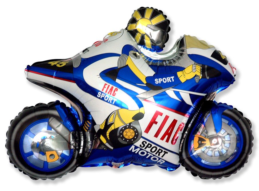 Globo Motorbike Azul 96 x 73 cm