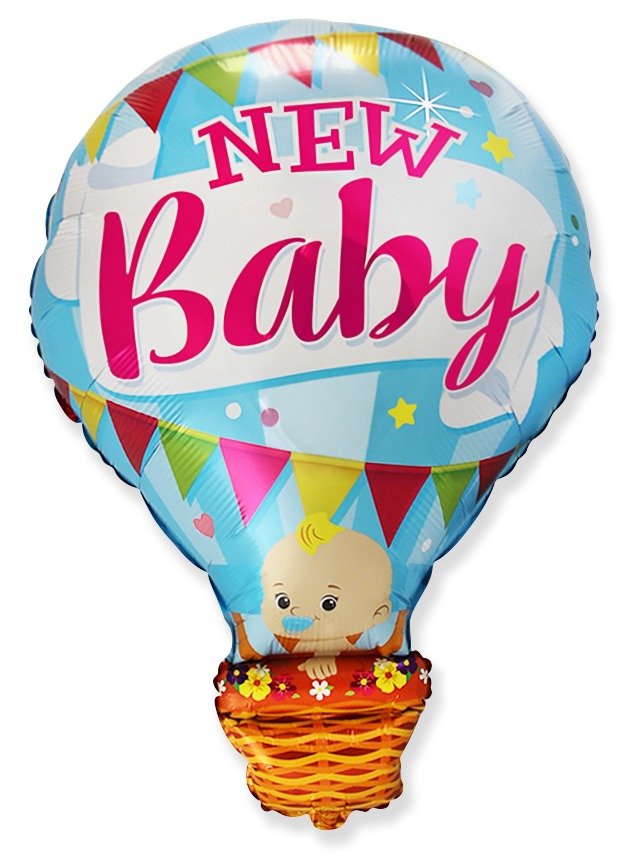 Ballon pour nouveau-né garçon 90 x 65 cm
