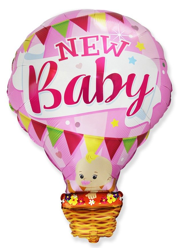 Ballon pour nouveau-né fille 90 x 65 cm