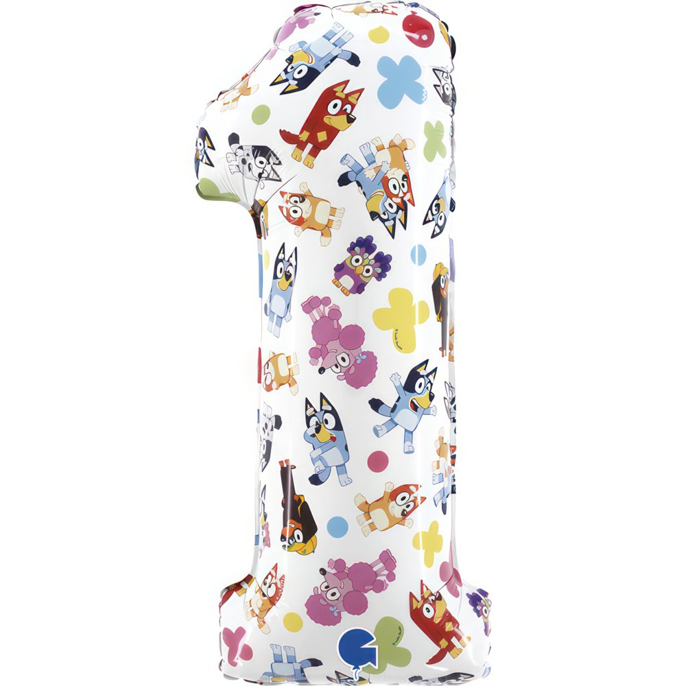 Palloncino Numero 1 Bluey 33 x 71 cm