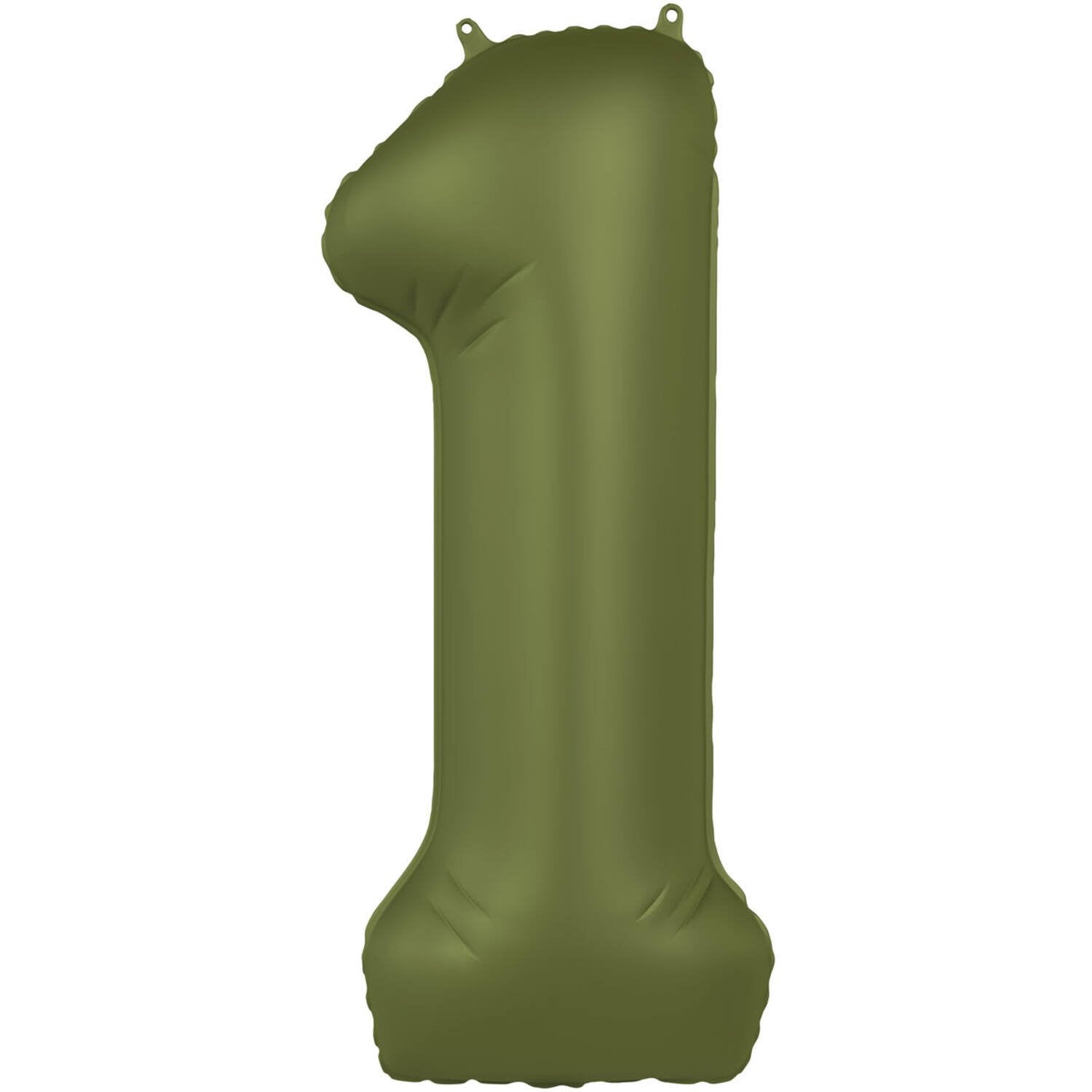 Palloncino numero 1 verde oliva ultra opaco 86 cm