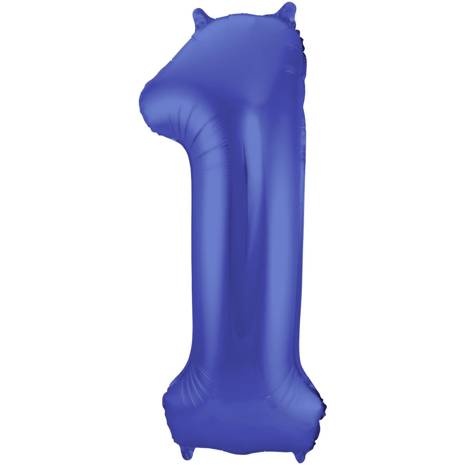 Palloncino numero 1 86 cm blu opaco