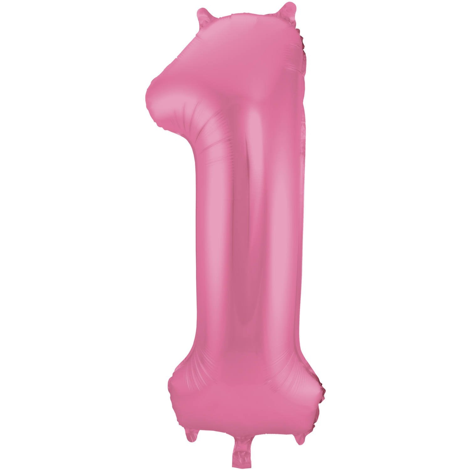 Palloncino numero 1 86 cm rosa opaco