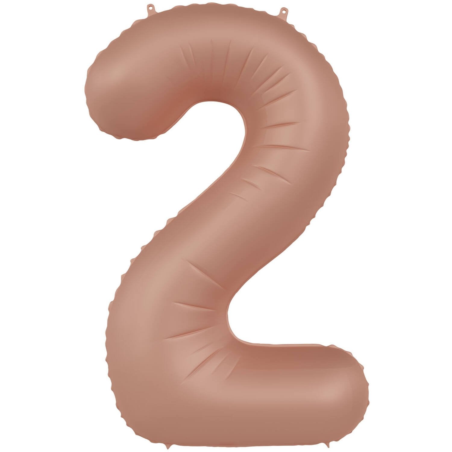 Palloncino numero 2 Vintage Rose Ultra Matte 86 cm