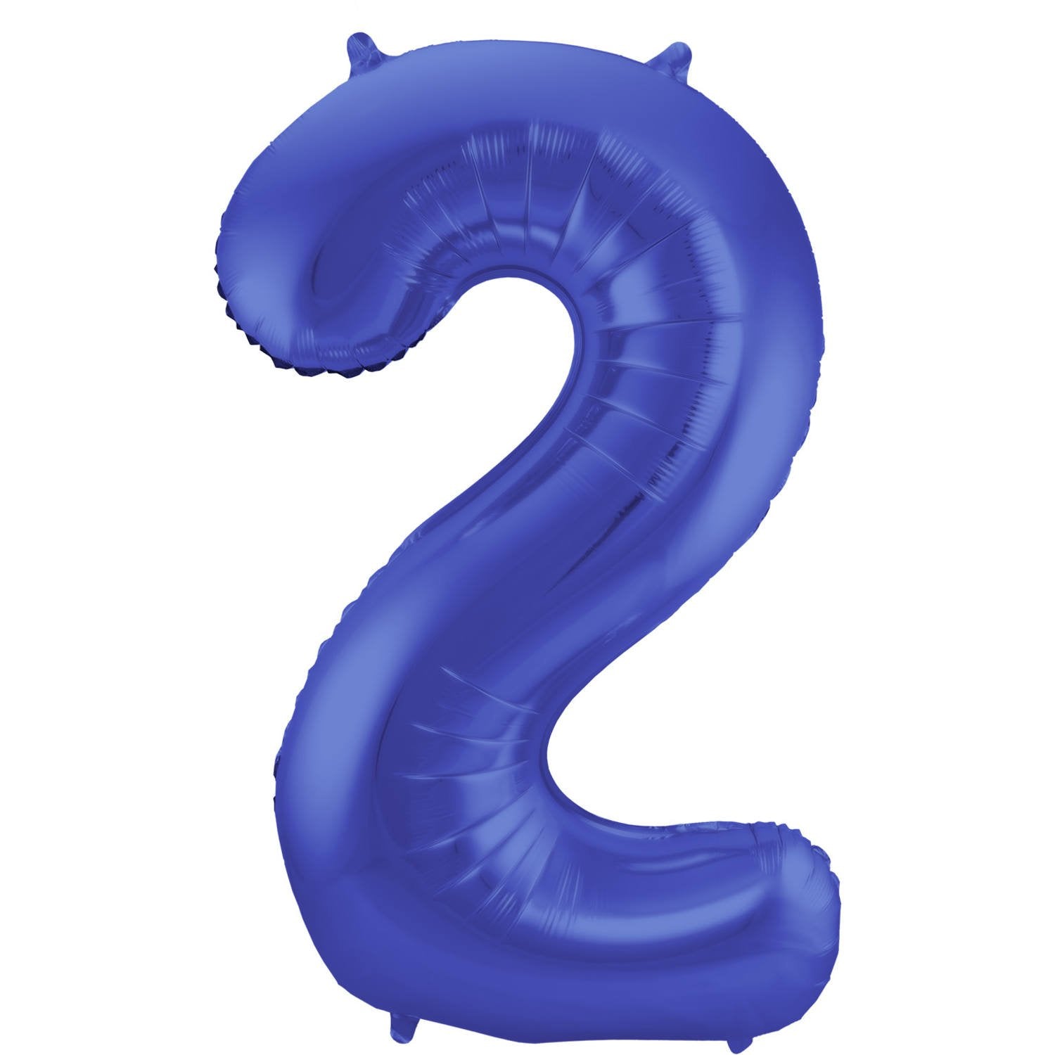 Palloncino numero 2 86 cm blu opaco