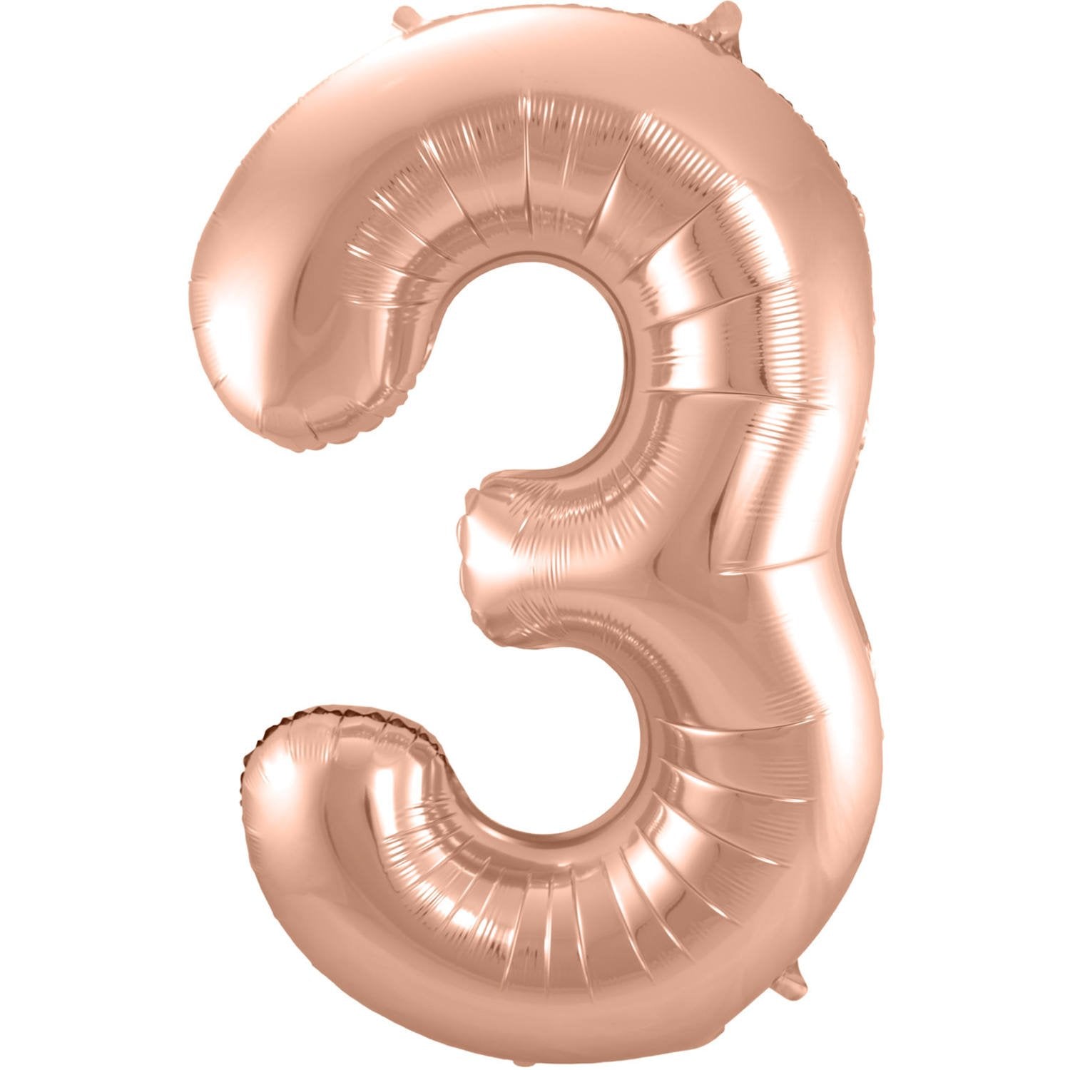 Globo Número 3 de 86 cm Rosa Gold